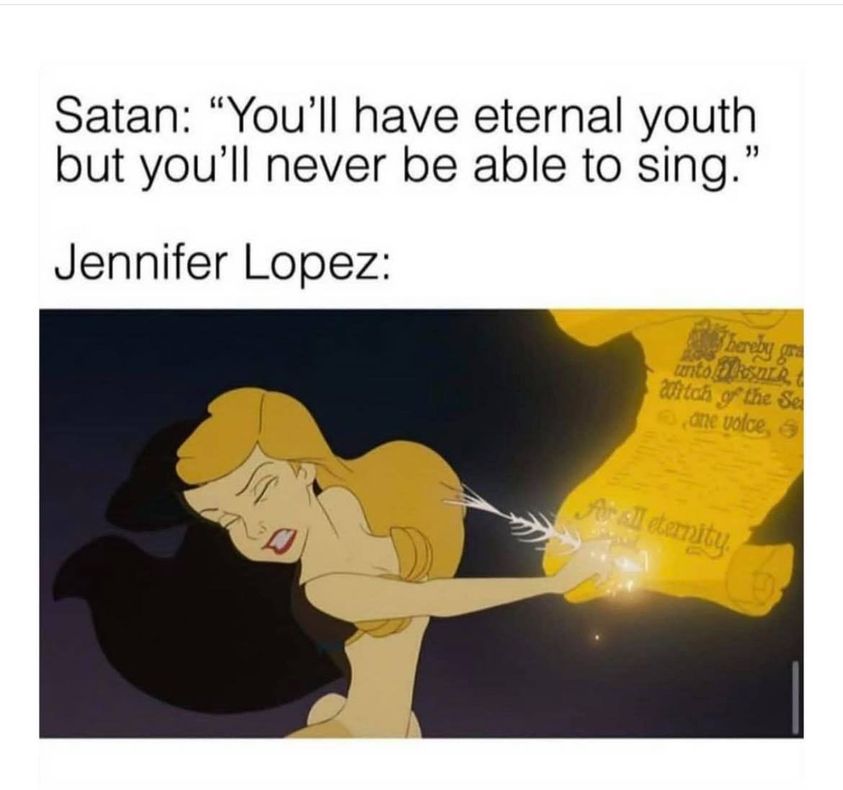 justice for ursula - Satan "You'll have eternal youth but you'll never be able to sing." Jennifer Lopez Thereby gran utoaksuna Witah of the Se ane uolce, As I eternity