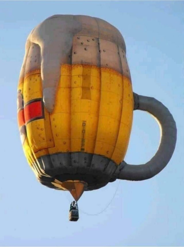beer hot air balloon