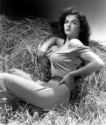 1943 - Howard Hughes designs cantilevered bra for Jane Russell to wear in The Outlaw. Giant boobs have been involved in making movies ever since.