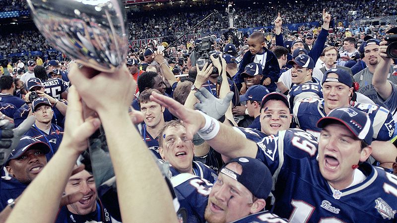 The Rams appeared to have it all: Kurt Warner, Marshall Faulk, 'The Greatest Show on Turf,' and a rugged defense. But Belichick found ways to disrupt their passing game, and the youthful Brady didn't make mistakes at the end.