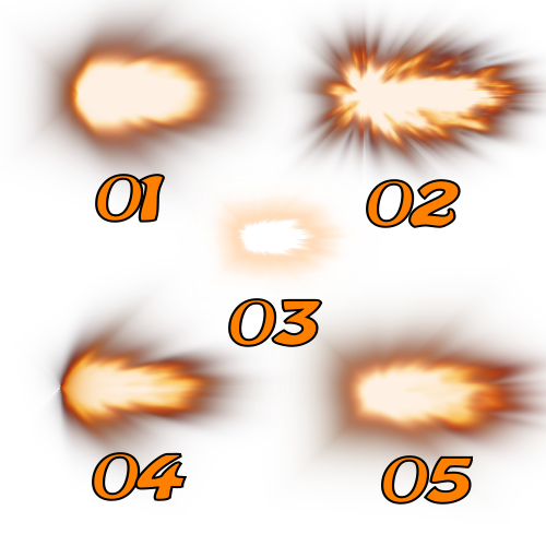 gun flash/flare