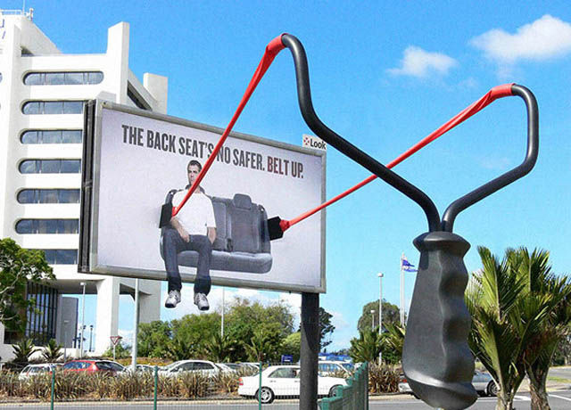funny ads - The Back Seat'S Ao Safer. Belt Up. Look