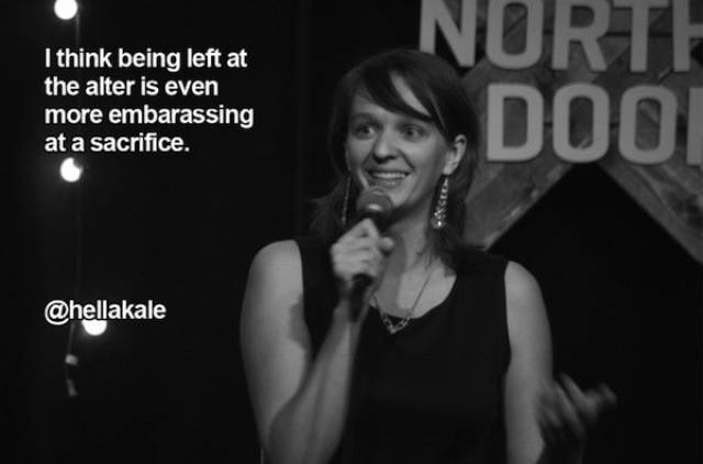 dark stand up comedy jokes - I think being left at the alter is even more embarassing at a sacrifice. | Norte Dooi