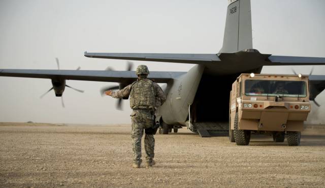 The C-130 Hercules is primarily used for airlift missions and transporting equipment and troops. It can land on rough dirt strips, move oversized loads, and the airframe can be modified into a range of aircraft such as the AC-130U and the WC-130 Hercules.