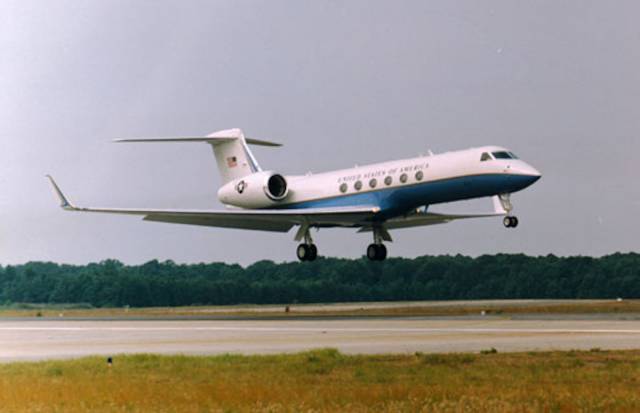 The aircraft is used to transport government officials and members of the Department of Defense.