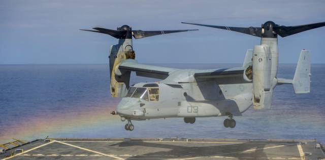 A tilt-rotor aircraft, the Osprey is intended to provide infiltration and exfiltration abilities for special-operations forces, as well as conducting resupply missions.