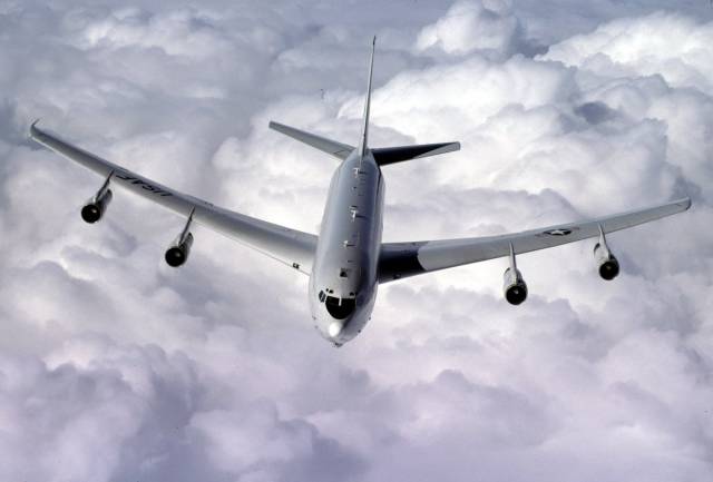 The E-8C Joint Surveillance Target Attack Radar System (Joint STARS) is a surveillance, command, management, and reconnaissance aircraft.