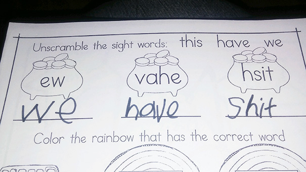 Kids Being Smartasses On Homework Assignments