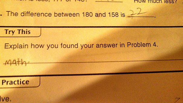 Kids Being Smartasses On Homework Assignments