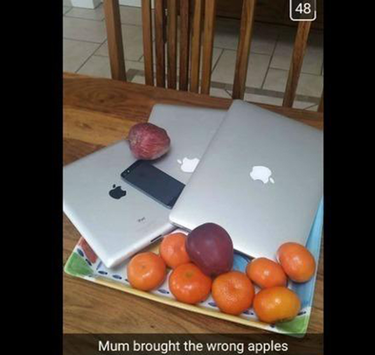 snobby rich kids snapchats - 48 Mum brought the wrong apples