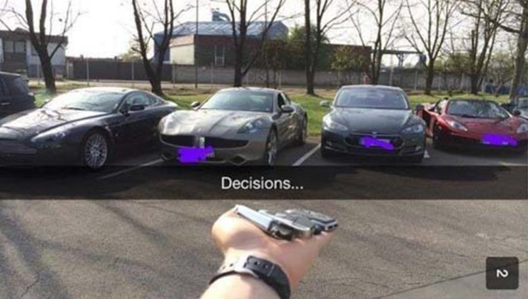 rich kids in snapchat - Decisions...