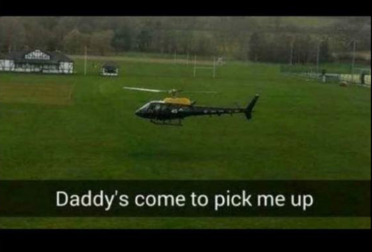 rich kid snapchat memes - Daddy's come to pick me up