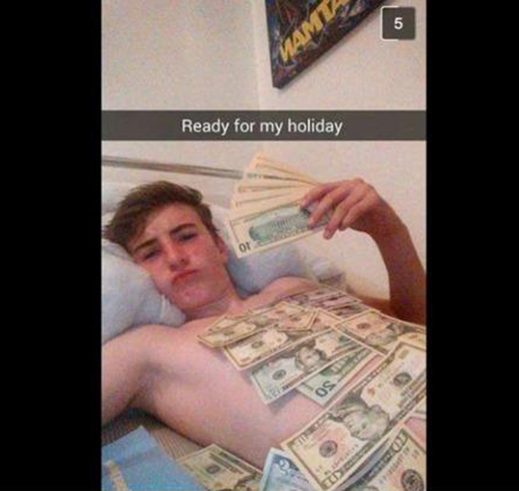 snobby rich kid - Ready for my holiday