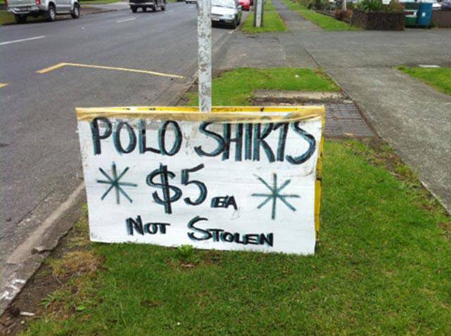 ghetto things - Polo Shirts $5 Not Stolen