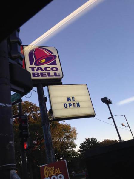 taco bell we open - Beli We Open