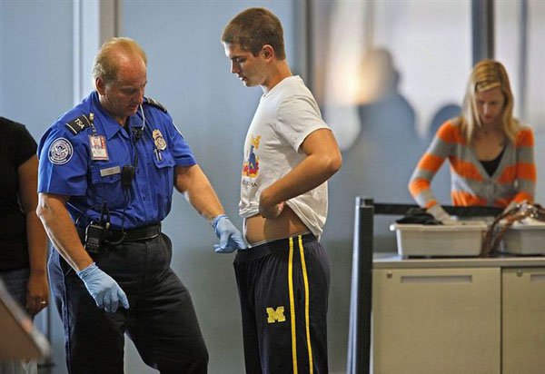 airport security check naked