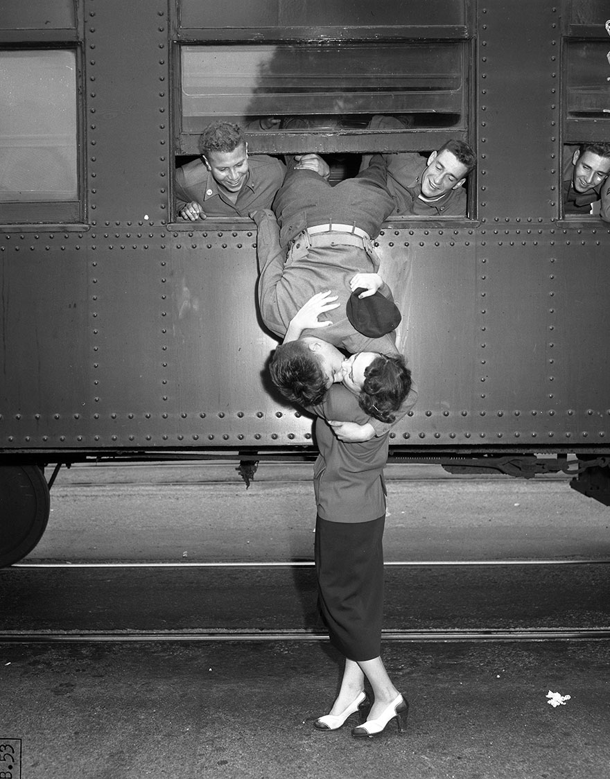 Korean War Goodbye Kiss, Los Angeles, Sept. 6, 1950