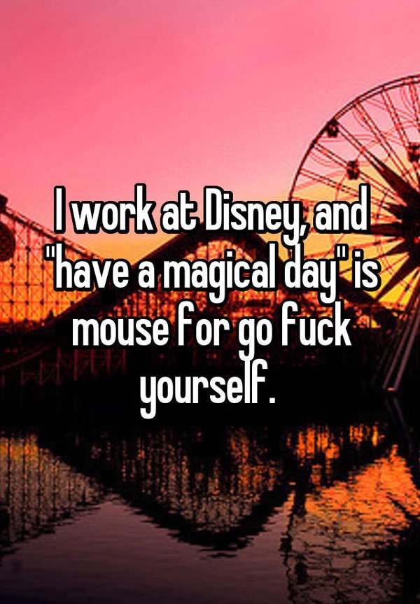 Disney Employee Confessions