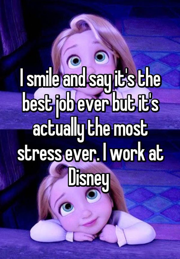 Disney Employee Confessions