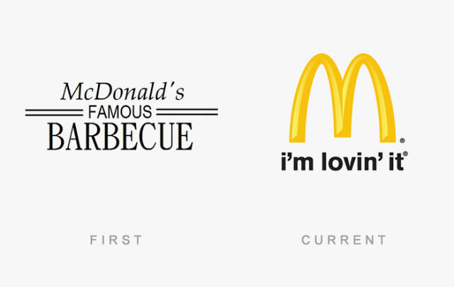 Famous Logos Then & Now