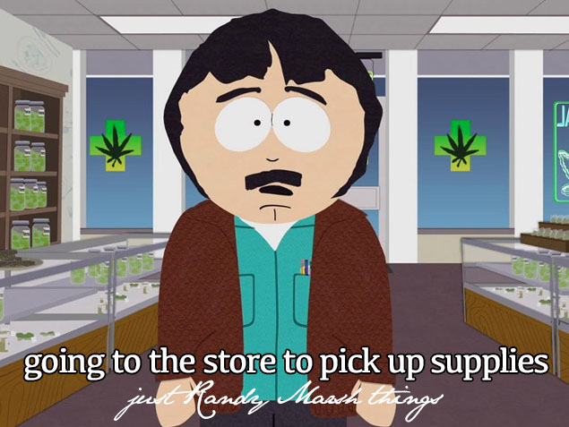 randy south park - going to the store to pick up supplies jut Candy Marsh things