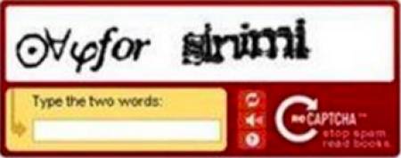 Not being able to read or make out the captcha.