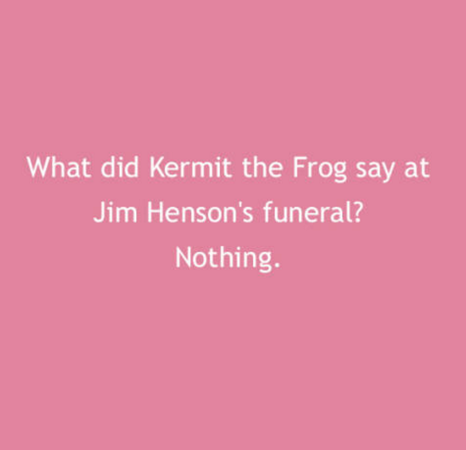 graphics - What did Kermit the Frog say at Jim Henson's funeral? Nothing