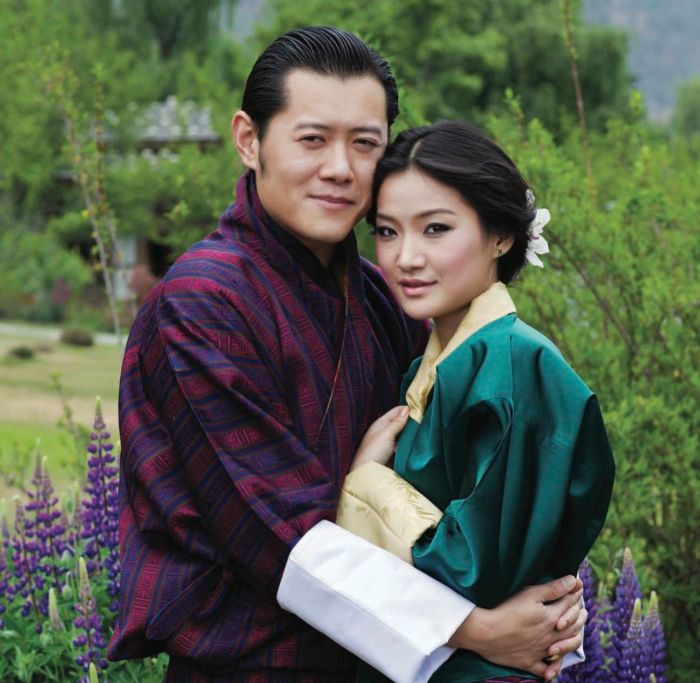 King and Queen Of Bhutan.