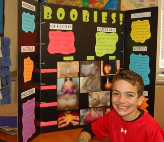 This kid is taking it up a notch or two to focus on a different body part. He shows great potential for a future in gynecology.