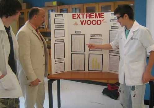 A tree huggers dream, this science project could have used a better name, as “extreme wood” makes the mind wander far beyond the forest.