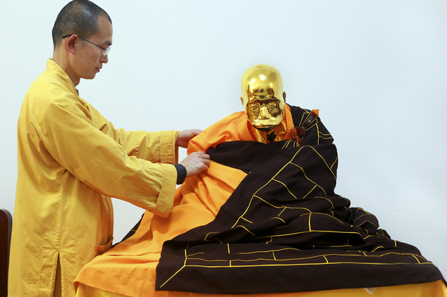 According to the local Buddhist belief, only a truly virtuous monk’s body would remain intact after being mummified.