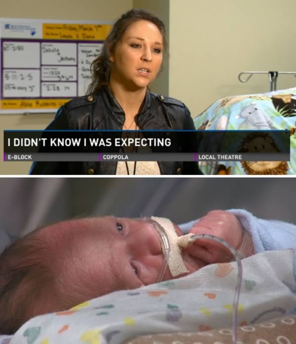 When Anthony Kuhns called 911, the dispatcher recognized her nephew’s voice straight away. He was requesting an ambulance for his fiancée, who had apparently just given birth to a baby in their home. The dispatcher responded with, “Dakota’s not pregnant.” The couple was equally surprised.