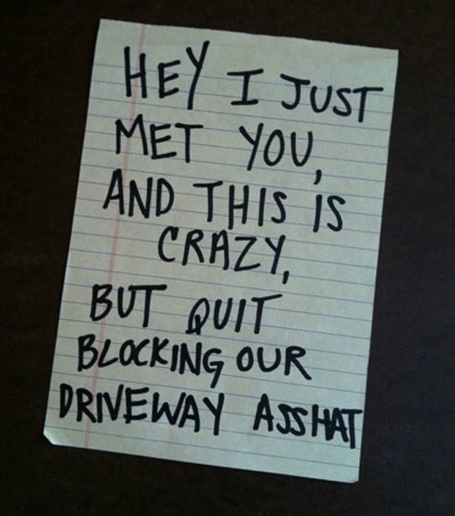 Bitter Neighbors Write The Funniest Notes