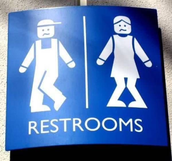 Cleverest Bathroom Signs Ever Created