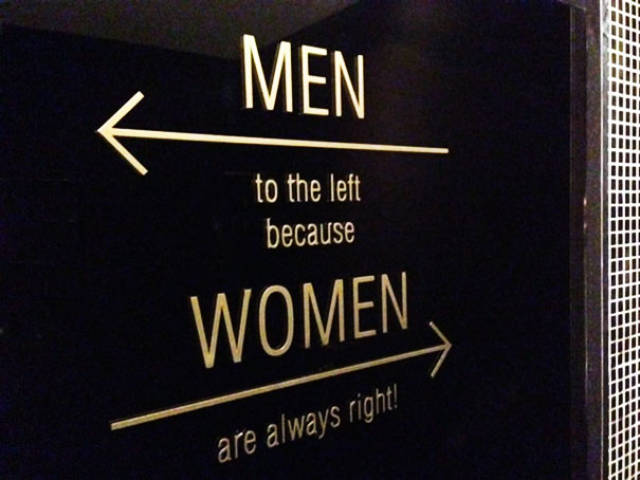 Cleverest Bathroom Signs Ever Created