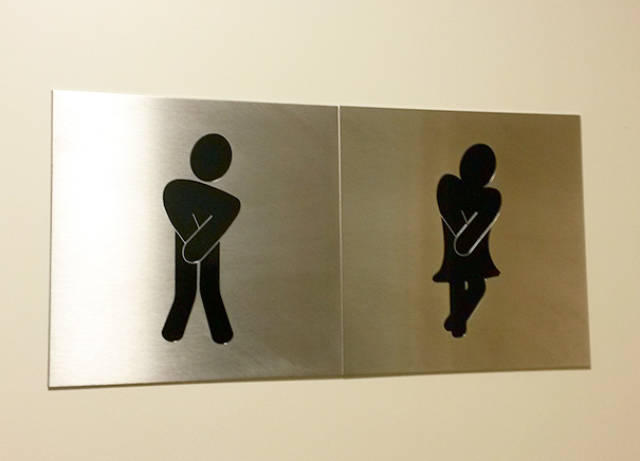 Cleverest Bathroom Signs Ever Created