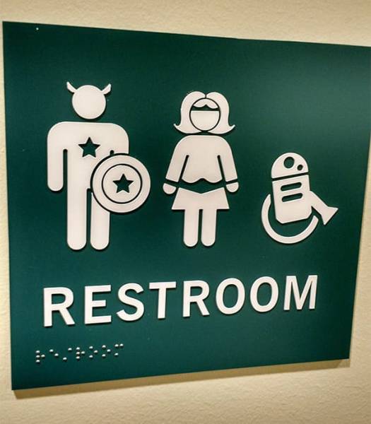 Cleverest Bathroom Signs Ever Created