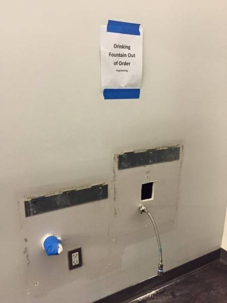 plumbing fixture - Drinking Fountain Out of Order