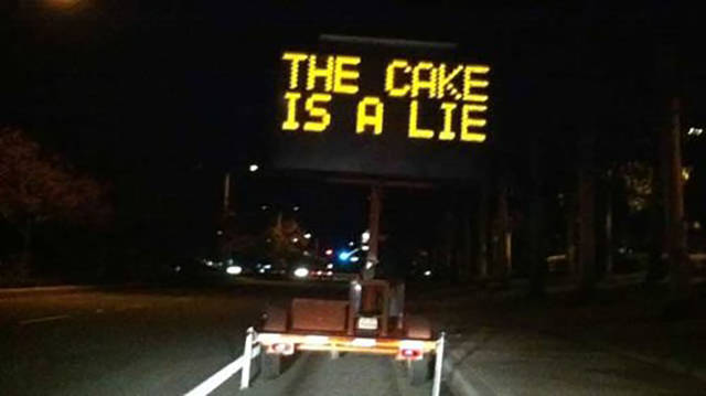 Hilarious Hacked Electronic Road Signs