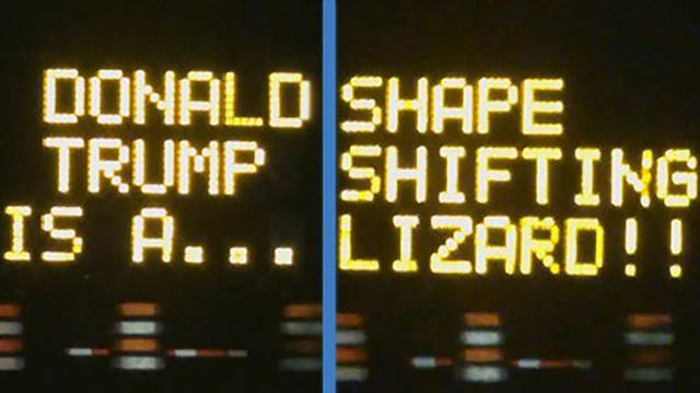 Hilarious Hacked Electronic Road Signs