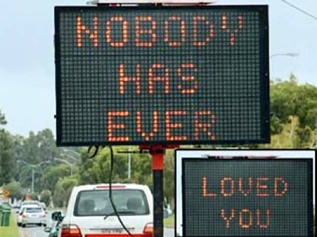 Hilarious Hacked Electronic Road Signs