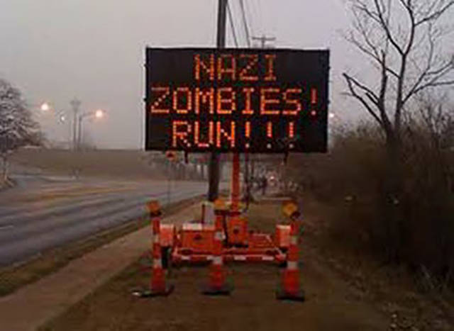 Hilarious Hacked Electronic Road Signs