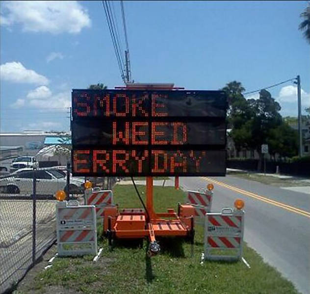 Hilarious Hacked Electronic Road Signs