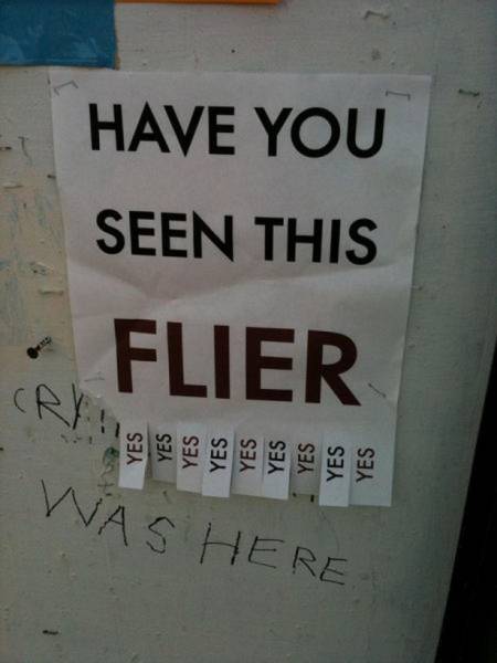 Hilariously Useless Flyers