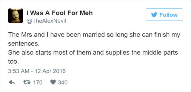 Tweets That Pretty Much Sum Up The Married Life Perfectly