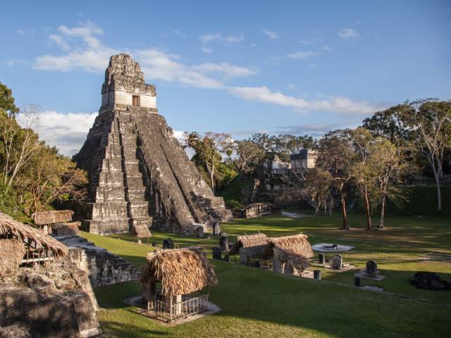 Explore the ruins of Tikal, an ancient city hidden in the Guatemalan jungle.