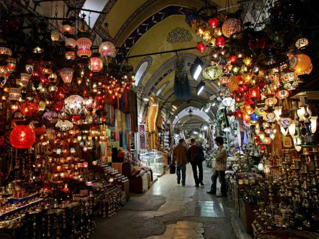 Get lost in the Grand Bazaar of Istanbul, Turkey.