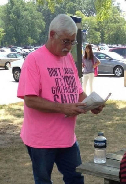 Old People Wearing Awkward Shirts Proudly