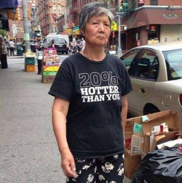 Old People Wearing Awkward Shirts Proudly