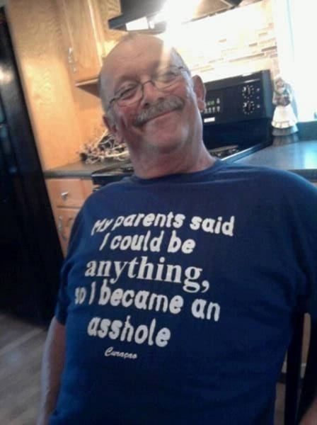 Old People Wearing Awkward Shirts Proudly